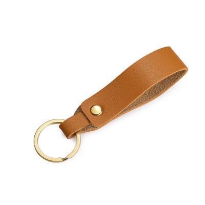 China Promotion Souvenir Gift Bag Best Seller Genuine Handmade Zipper Pulls Leather Key Chain Car Key Custom Strap for sale