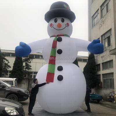 China Advertising 20ft Christmas Ornaments Inflatable Christmas Snowman For Yard Decoration for sale