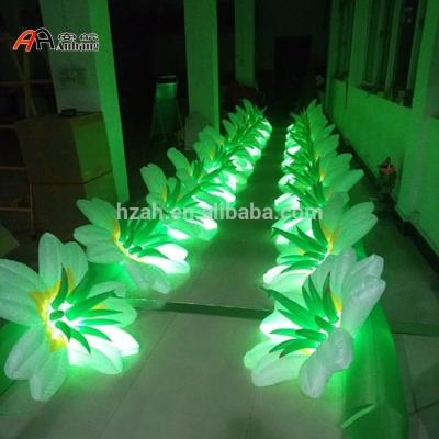 China Advertising LED Wedding Stage Decoration Lighted Inflatable Flower for sale