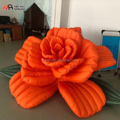 China Advertising Inflatable Rose Flower For Stage Decorations Inflatable Hanging Flower Ceiling Decoration for sale