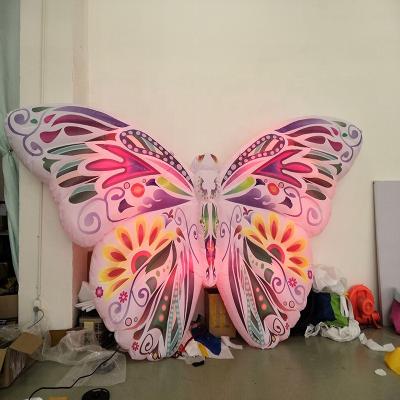 China Inflatable Advertising LED Light Butterfly Wing For Display Decoration for sale