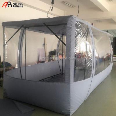 China Outdoor Transparent Inflatable Decoration Car Caspule Cover Bubble Tent Garage for sale