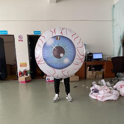 China Advertising Eyeball Costume Inflatable Eyeball Balloon Walking Model For Activity Parade for sale