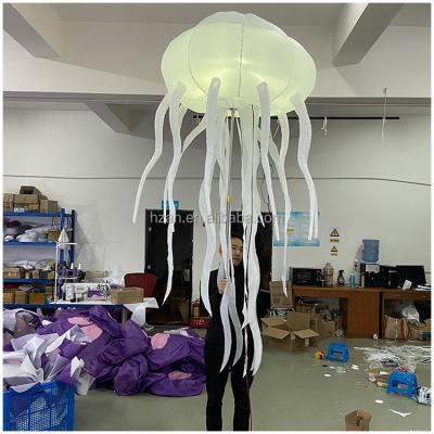 China Advertising Parade Walking Inflatable Costume Inflatable Jellyfish Balloon Puppet With LED Light for sale