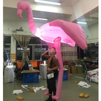 China Advertising Giant Costume Inflatable Flamingo Puppet For Parade Floats for sale