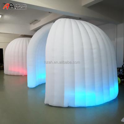 China Inflatable Advertising LED Photo Booth Shell Both Tent For Wedding Decoration for sale