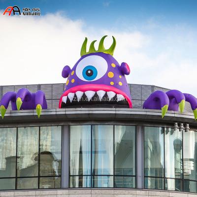 China Advertising Advertising Giant Halloween Manchester Inflatable Monster Building Cartoon With Light for sale