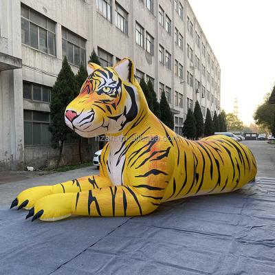 China Advertising Tiger Cartoon Inflatable Animals Themed Realistic Liar Balloon Model for Outdoor Yard Decoration for sale