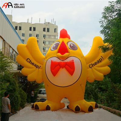 China Advertising giant inflatable chicken model for advertising decoration for sale