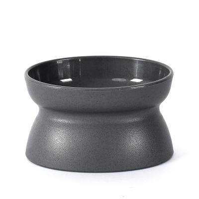 China Durable 2 Sides Stress Free Feeder And Creative Plastic Waterer Dog Cat Food Bowl Feeder Drinks Container for sale