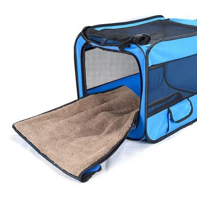 China Durable Portable Overhead Pet Tent Foldable Dog Bed For Small Indoor And Outdoor Pets for sale