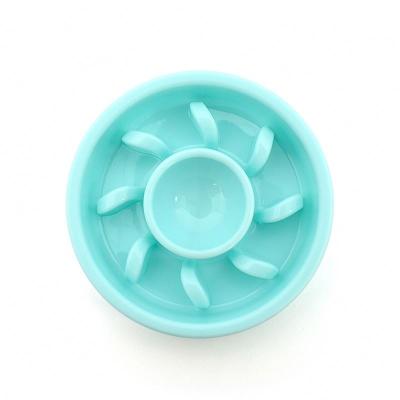 China Viable Popular Anti Choking Slow-Driver Puppy Cat Bowl Eating Bowl Anti-Swallowing Dish Plastic Dog Bowl for sale