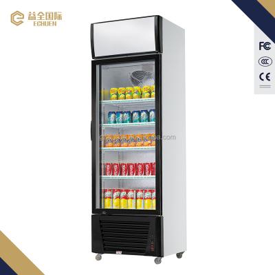 China 288L Single-temperature Used Beverage Cooler Supermarket Milk Cooler Commercial Air Cooler for sale