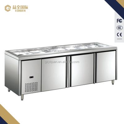 China Commercial COMPRESSOR Fridge / Under Counter Fridge For Sandwich / Salad / Pizza for sale