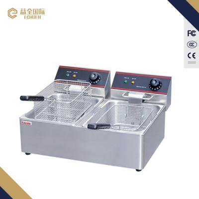 China 2 Tank Electric Fryer Broasted Chicken Machine 5L+5L for sale