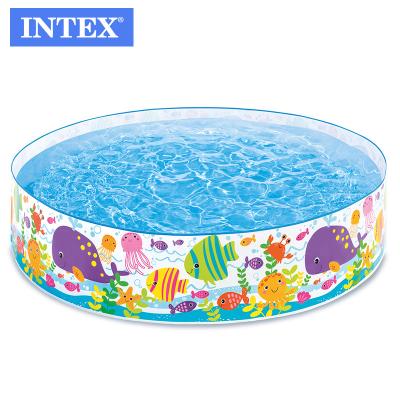 China Water Enterntainment INTEX56452 Cartoon Model Inflatable Swimming Pool Kids Interactive Water Play Center for sale