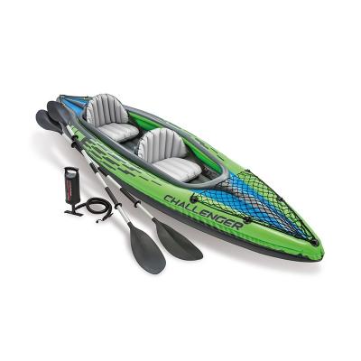 China Intex 68306 PVC Passenger Boat Inflatable Kayak Suit Fishing Rubber Dinghy Fishing Kayak for sale