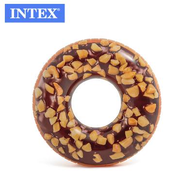 China Intex 56262 Durable Intex Nutty Chocolate Nutty Chocolate Intex 56262 Inflatable Tube Tire Donut Tube Pool Float Swimming Toy for sale