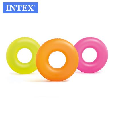 China INTEX 59262 CHILD NEON TUBES FROST RING CIRCLE POOL Adult Inflatable Swim Life Buoy for sale