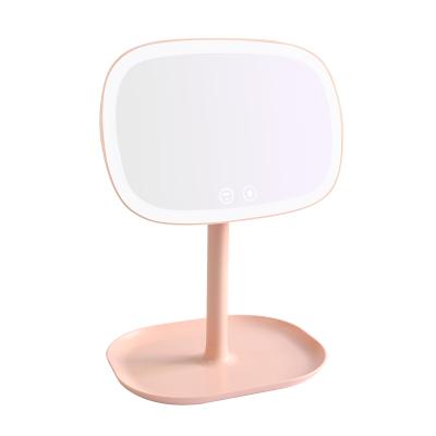 China Lighted dimmable led touch screen makeup mirror with led table lamp, LED mirror lamp for sale