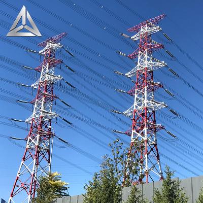 China Q345/Q235 Power Transmission Pipe Steel Tower for sale