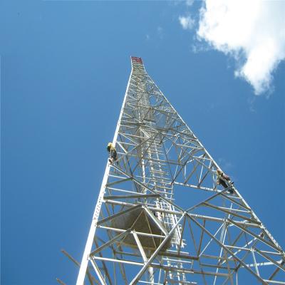 China High quality Q345/Q235/ASTM A572 GR50 GR65 3 - leg lattice telecom tower/steel tower/angular tower for sale