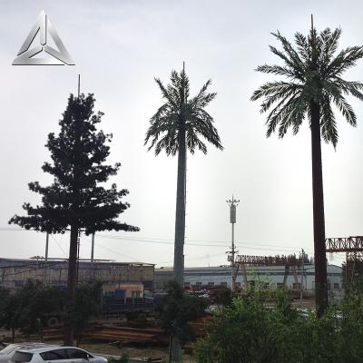 China Q345/Q235/Q390/Q420/GR65 25m 30m 35m 40m decorate tower communication tower steel single pole palm tree for sale