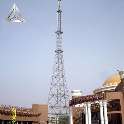 China Q345/Q235/ASTM A572 GR50 GR65 10m 20m 30m 40m 50m 60m 70m 80m SST Telescopic Antenna Mast Tower for sale