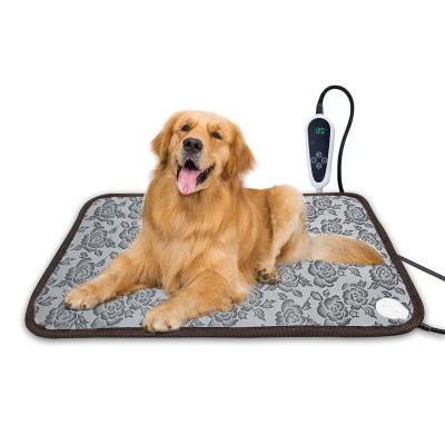 China Heating Custom Black Outdoor 5w 12v PVC Graphene Self Electric Heating Pad Cover Microwave  Heat Mat Warming Bed For Dogs And Cats Pets for sale