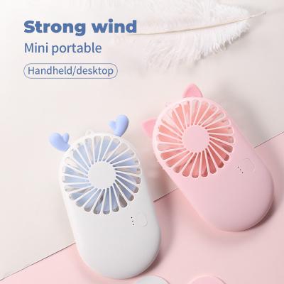 China Hotel Portable Fans Mini Usb Rechargeable Hand Fan Summer Cooling fans for Outdoor Travel for sale