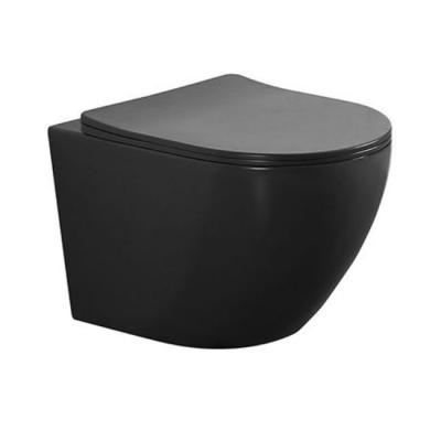 China Wholesale Matte Black Concealed Cistern Wall Hung Concealed Cistern Wc Toilet Rimless Oculto d'Inodoro cisterna for sale