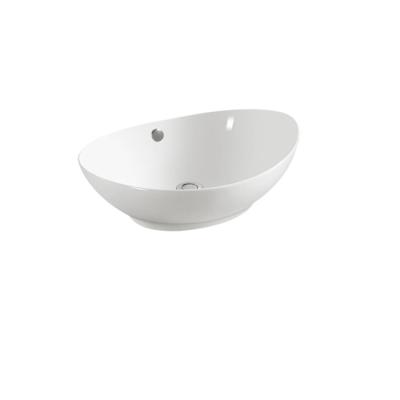 China Bathroom Modern Good Quality Public Counter Top Style Ceramic Wash Hand Basin Sink for sale