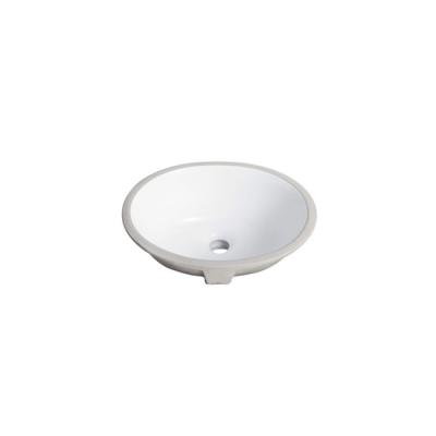 China Modern And Durable Hotsale Oval Shaped Ceramic White Under Sink Counter Basin for sale