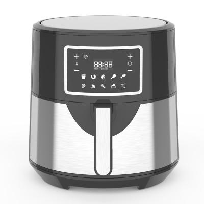 China Hotel Air Fryer 8L LCD Digital Display, Stainless Steel Body, Smart Menu One Touch Cooking, Kitchen Appliance for sale