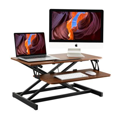 China Foldable and Movable (Height) Wood Grain Color Adjustable Lifting Computer Table for sale