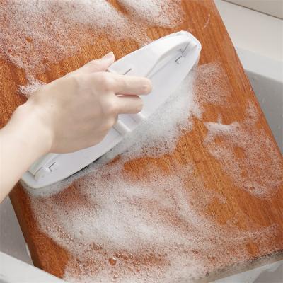 China Viable Wholesale Foldable Kitchen Countertop Cleaning Tool With Plastic Folding Handle Kitchen Cleaning Brush for sale