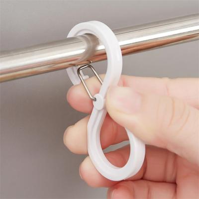 China Multi-Function Drop-Proof Bag Accessories Plastic S-lock 8PCS Hook for sale