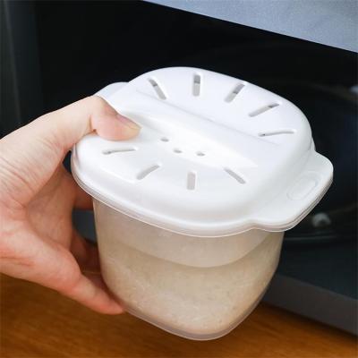 China Microwavable Kitchen Can Be Microwaved Food Packing High Temperature Heating Lunch Box Transparent Food Container for sale