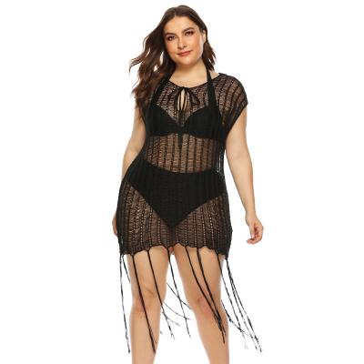 China Breathable Dropshipping Suntoday Hot Sale Plus Size Swimwear Cover Up Mesh Bikini Cover Up Traje 2021 De Bano for sale