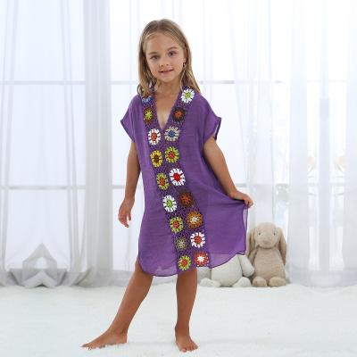 China Dropshipping Breathable Factory Direct Kids Beach Cover Up Child Beach Wear Kids Cover Up for sale