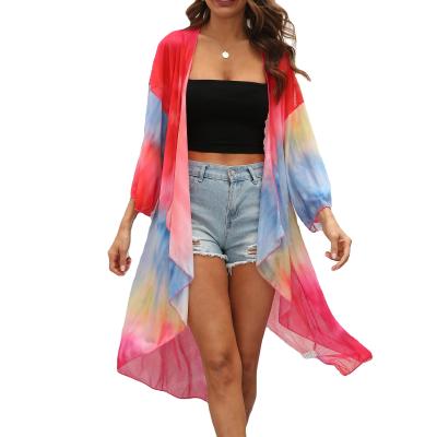 China Dropshipping Breathable Summer Kimono Beach Women Pareo Beach Wear Cover Up Long Dresses Muslim Women for sale