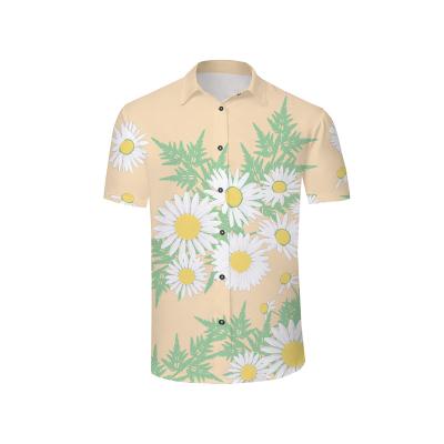 China 3D Anti-Shrink Printed New Summer Clothes Shapes Floral Elements Mens Pattern Shirts for sale