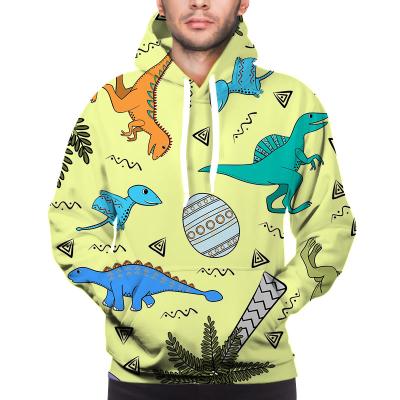 China New QUICK DRY personalized hoodies and sweatshirts cartoon dinosaur graphics men's clothing for sale