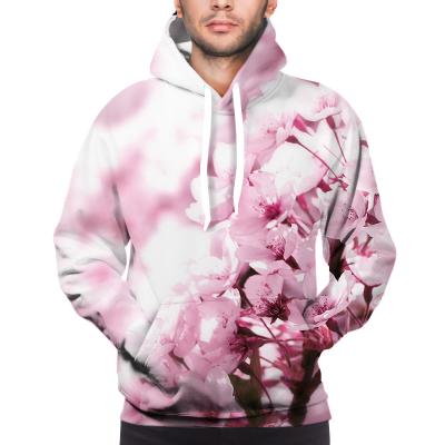 China QUICK DRY 3D Hooded Men's Long Sleeve Hoodie With Floral Pattern for sale