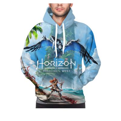 China Horizon Mens 3D Hooded QUICK DRY Personalized Pattern Mens Long Sleeves for sale