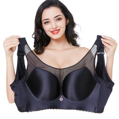 China QUICK DRY Big Boobs Size Full Cup Breathable Cotton Girls Sexy Seamless Women Bra Ladies Plus Size Bra for sale