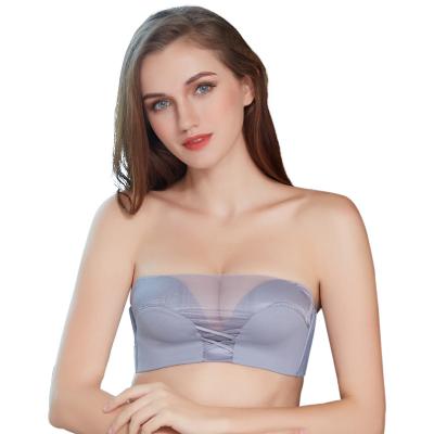 China Wholesale Seamless Women's Sexy Tube Top Wireless Underwear Seamless Pump Bra for sale