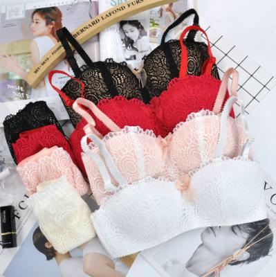 China Viable Seamless Sexy Lace Bra Underwear Pantsuit Panties And Bra Sets for sale