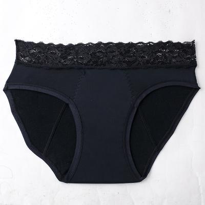 China Wholesale Plus Size Women Breathable 4 Layers Leak Proof Mid Rise Period Leak Proof Period Panties for sale