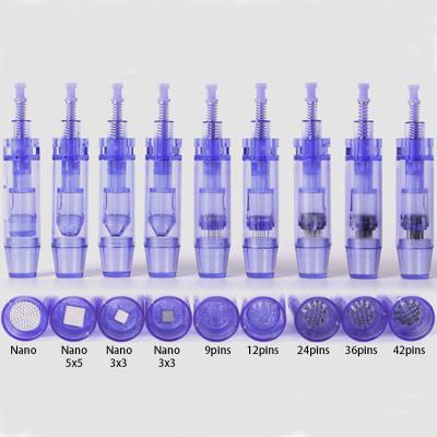 China Disposable Derma Needle Tattoo Cartridge 36 Pin Bayonet Needle Cartridges Derma Pen Needle Cartridge Anti-Puffiness for sale